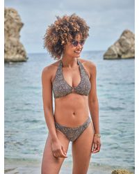 FatFace - Raya Leaf Dot Bikini Top - Lyst