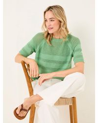 FatFace - Zandra Cotton Linen T Shirt - Lyst