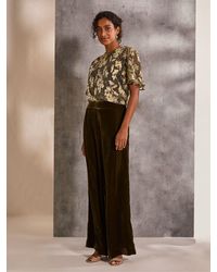 FatFace - Alba Foil Plisse Top - Lyst