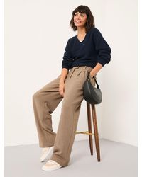 FatFace - Juno Check Straight Leg Trousers - Lyst