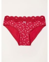 FatFace - Festive Bow Classic Knickers - Lyst