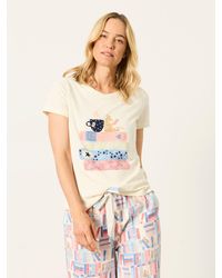FatFace - Natalie Graphic Pyjama Top - Lyst
