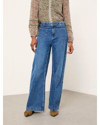 FatFace - Patch Pocket Flare Jeans - Lyst