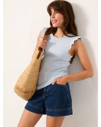 FatFace - Frill Sleeveless Top - Lyst