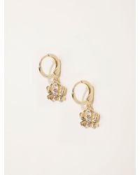 FatFace - Fatface Tone Halloween Spider Huggie Hoop Earrings - Lyst