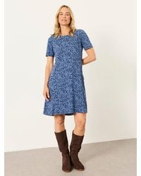 FatFace - Fatface Simone Petite Floral Jersey Dress - Lyst