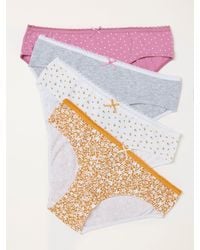 FatFace - Fatface 4 Pack Of Floral Spot Classic Knickers - Lyst