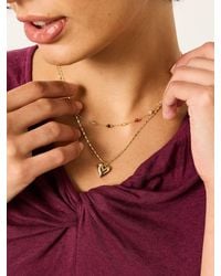 FatFace - Heart Layer Necklace - Lyst