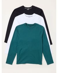 FatFace - 3 Pack Long Sleeve T-Shirt - Lyst