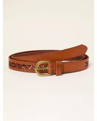 FatFace - Cut Out Detail Leather Belt - Lyst