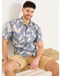 FatFace - Short Sleeve Relaxed Fit Art Print Shirt - Lyst