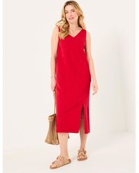 FatFace - Corey Linen Midi Dress - Lyst