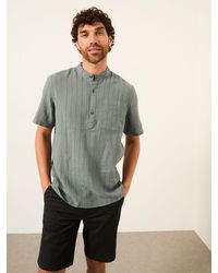 FatFace - Fatface Bugle Short Sleeve Grandad Popover Shirt - Lyst