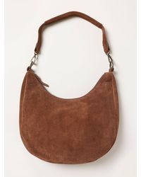 FatFace - Fatface Harper Chestnut Suede Shoulder Bag - Lyst