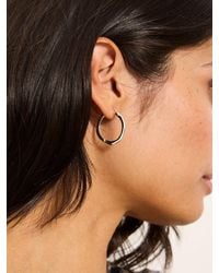 FatFace - Hammered Hoop Earrings - Lyst