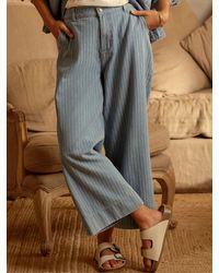 FatFace - Hove Wide Leg Crop Jeans - Lyst