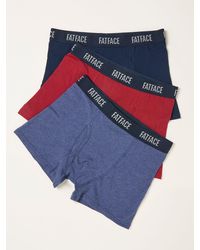 FatFace - 3 Pairs Of Plain Boxers - Lyst