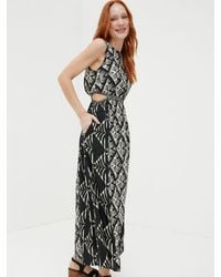 FatFace - Fatface Harrie Geo Cut Out Midi Beach Dress - Lyst