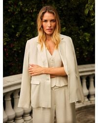 FatFace - Lyla Petite Linen Blazer - Lyst