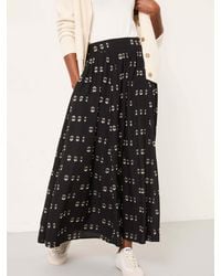 FatFace - Willow Metallic Midi Skirt - Lyst
