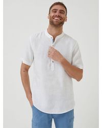 FatFace - Pop Over Linen Shirt - Lyst