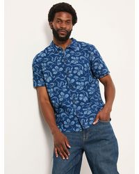 FatFace - Fatface Short Sleeve Hibiscus Print Shirt - Lyst