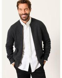 FatFace - Ashurst Knitted Zip Front Bomber Jacket - Lyst