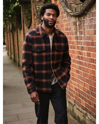 FatFace - Fatface Milton Bonded Fabric Check Overshirt - Lyst
