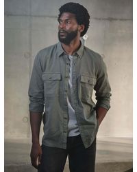 FatFace - Bugle Long Sleeve Garment Dye Utility Shirt - Lyst