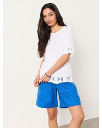FatFace - Chloe Crochet Detail T-Shirt - Lyst