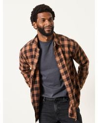 FatFace - Fatface Thursby Rust Long Sleeve Relaxed Fit Check Shirt - Lyst