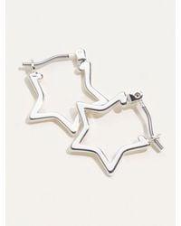FatFace - Fatface Tone Star Hoop Earrings - Lyst