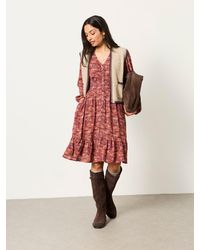 FatFace - Fatface Eden Jacquard Mini Dress - Lyst