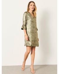 FatFace - Lizzie Petite Metallic Dress - Lyst