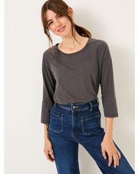 FatFace - Ava 100% Cotton 3/4 Sleeve T-Shirt - Lyst