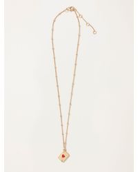 FatFace - Fatface Tone V And A Playing Card Necklace - Lyst