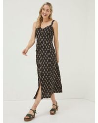 FatFace - Fatface Woodblock Corey Linen Dress - Lyst
