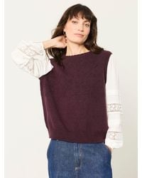 FatFace - Kaia Double Layer Knitted Tank Shirt - Lyst