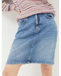 FatFace - Fatface Hattie Denim Skirt - Lyst