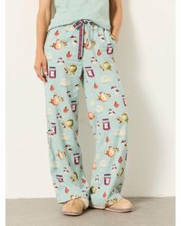 FatFace - Lola Autumn Print Wide Leg Pyjama Bottoms - Lyst