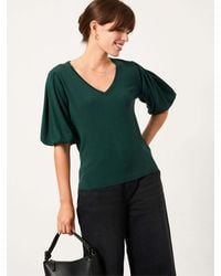FatFace - Vienna Knitted V-Neck Top - Lyst