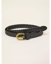 FatFace - Plait Leather Belt - Lyst