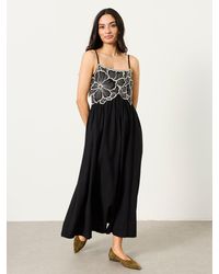 FatFace - Fatface Hazel Regular Embroidered Midi Dress - Lyst