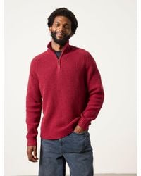 FatFace - Ember Quarter Zip Knitted Jumper - Lyst