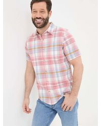 FatFace - Short Sleeve Baston Check Shirt - Lyst