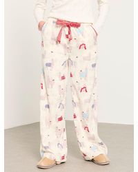 FatFace - Lola Wide Leg Christmas Pyjama Bottoms - Lyst