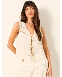FatFace - Becky Petite Embroidered Waistcoat - Lyst