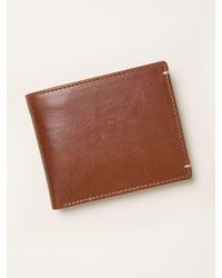 FatFace - Corner Stitch Detail Leather Wallet - Lyst
