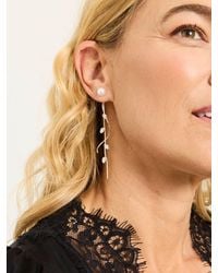 FatFace - Faux Pearl Twist Earrings - Lyst