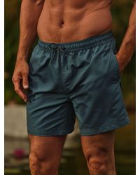 FatFace - Trevose Texture Print Swim Shorts - Lyst